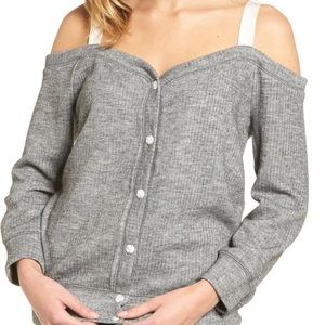 Leith Off-the-shoulder sweater